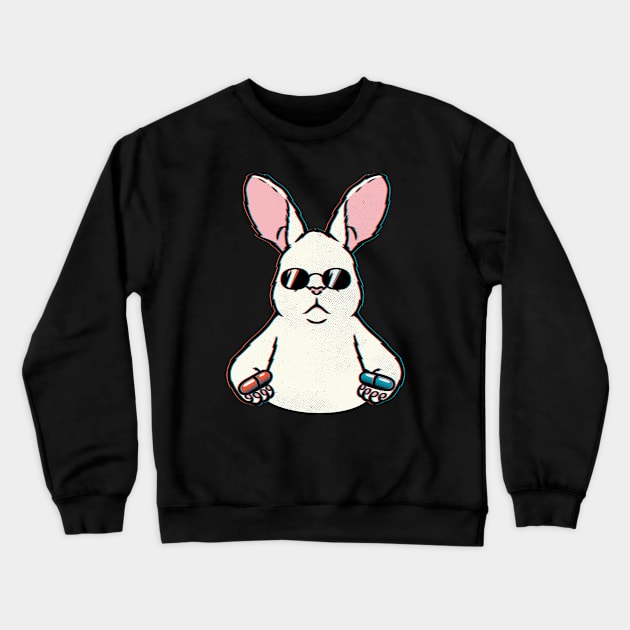 Follow The White Rabbit by Tobe Fonseca Crewneck Sweatshirt by Tobe_Fonseca